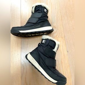 SOREL size 13 US Kids Boots - Faux Fur-Lined Commander Boots